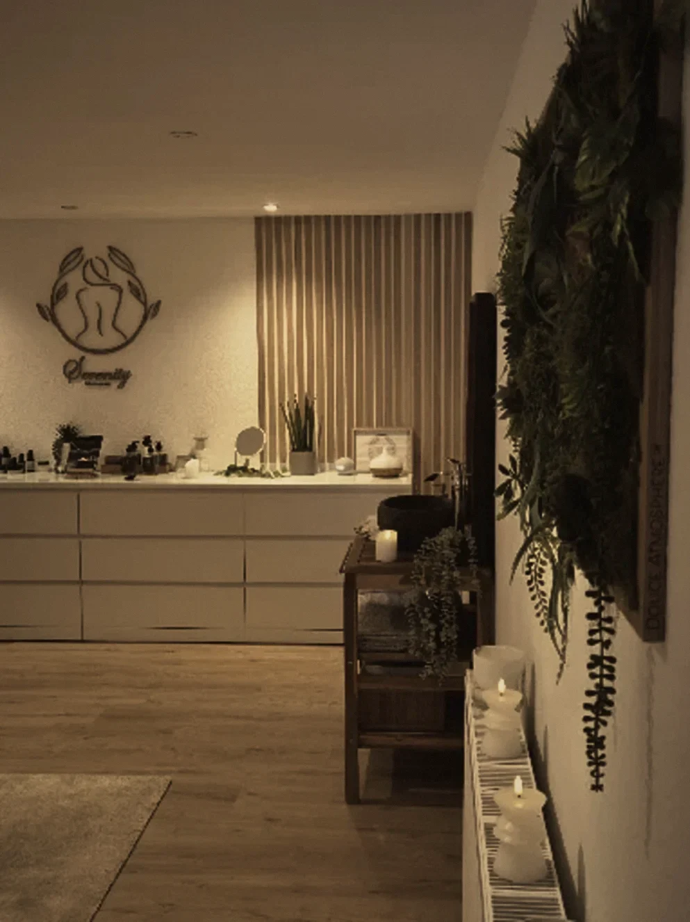 Accueil du salon Serenity Massage